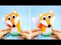 How to Make an Easy Paper Fox | Cute Paper Fox making at Home | DIY Paper Craft Ideas