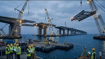 Inside the Mega Sea Bridge: How Engineers Build High-Tech Structures Over the Ocean