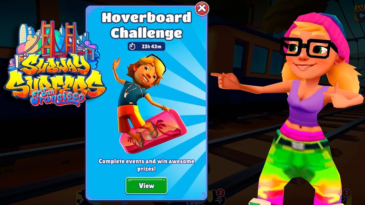 Subway Surfers  'Phoenix' Hoverboard Challenge San Francisco 