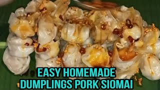 EASY HOMEMADE DUMPLINGS PORK SIOMAI | richard's channel