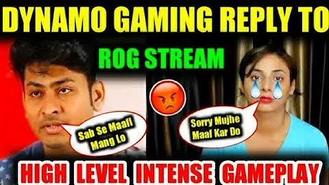 DYNAMO TELLING ABOUT ROG STREAM HACKING | DYNAMO Vs FLYING CAR HACKER DANGEROUS GAMEPLAY | DYNAMO