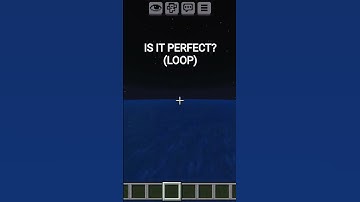 IS IT PERFECT LOOP ❓ #minecraft#shorts#popularshorts#loop