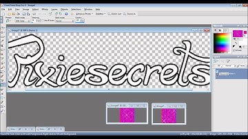 Glitter Text in Paint Shop Pro X and Animation Shop