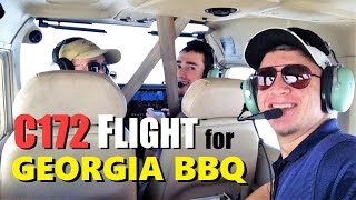 Renting a Cessna 172 with Friends - Flying to Georgia for Lunch