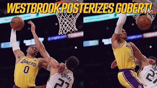 Russell Westbrook Dunks on Rudy Gobert & Talks Trash & Leaves Dwight Howard Hanging Breakdown!