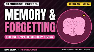 IGCSE Psychology Memory & Forgetting Revision | 10 Key Ideas + 20 Practice Questions