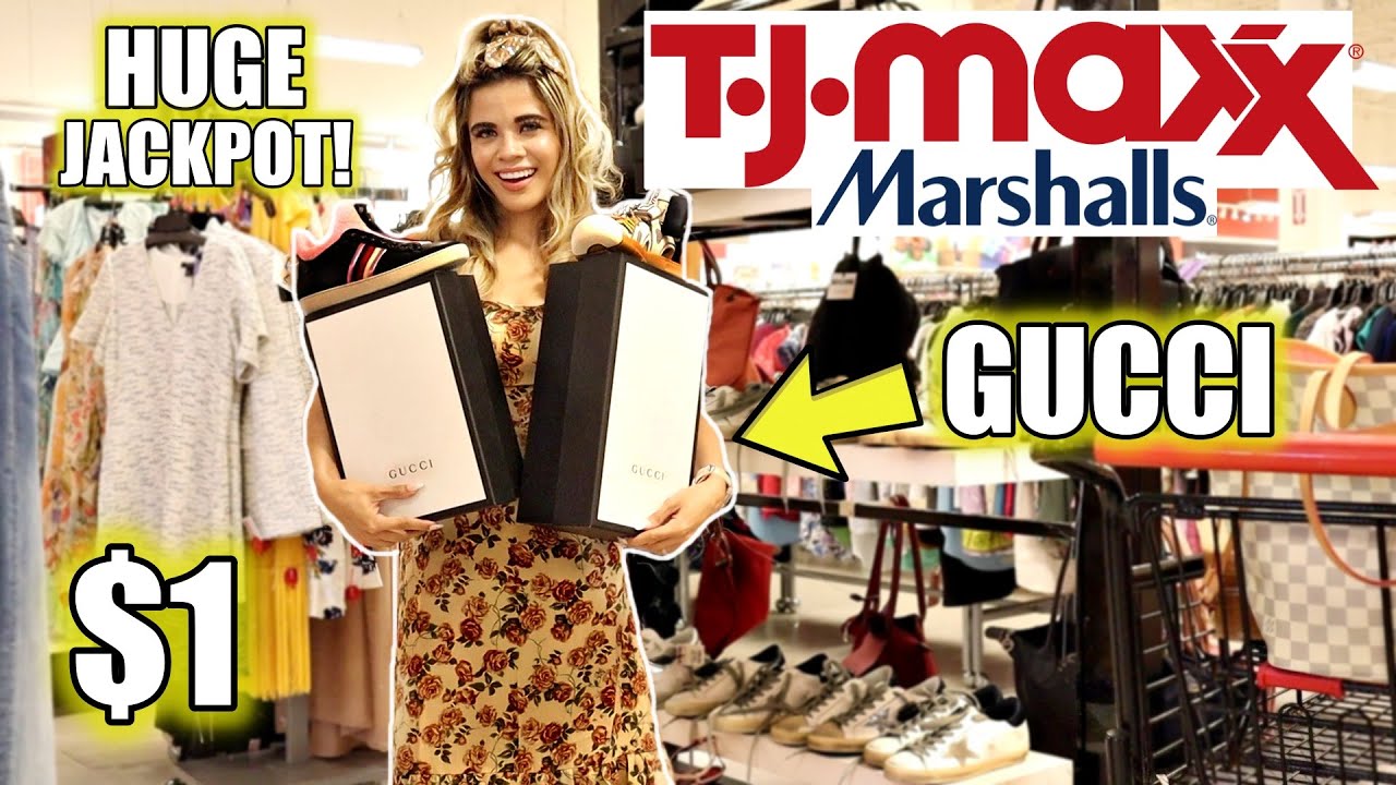 TJMAXX & MARSHALLS LUXURY SHOPPING SPREE! we found VALENTINO, FENDI, GUCCI,  & MORE! 