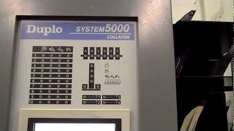 DUPLO 1060 5000 4000 OPERATOR TRAINING VIDEO BY LCE GRAPHICS