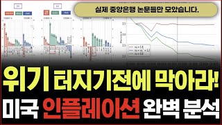 위기가 터지기전에 막아야한다! 미국 인플레이션 상황 완벽하게 분석해드립니다. (feat. 중앙은행 논문들만 모았습니다)