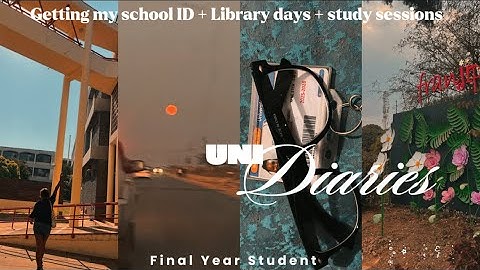 UNI DIARIES ⋆౨ৎ˚|FIRST DAY OF LECTURES[University of Zimbabwe] + getting school ID + library days📚🎓💕