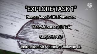 EXPLORE TASK 1. PE-3