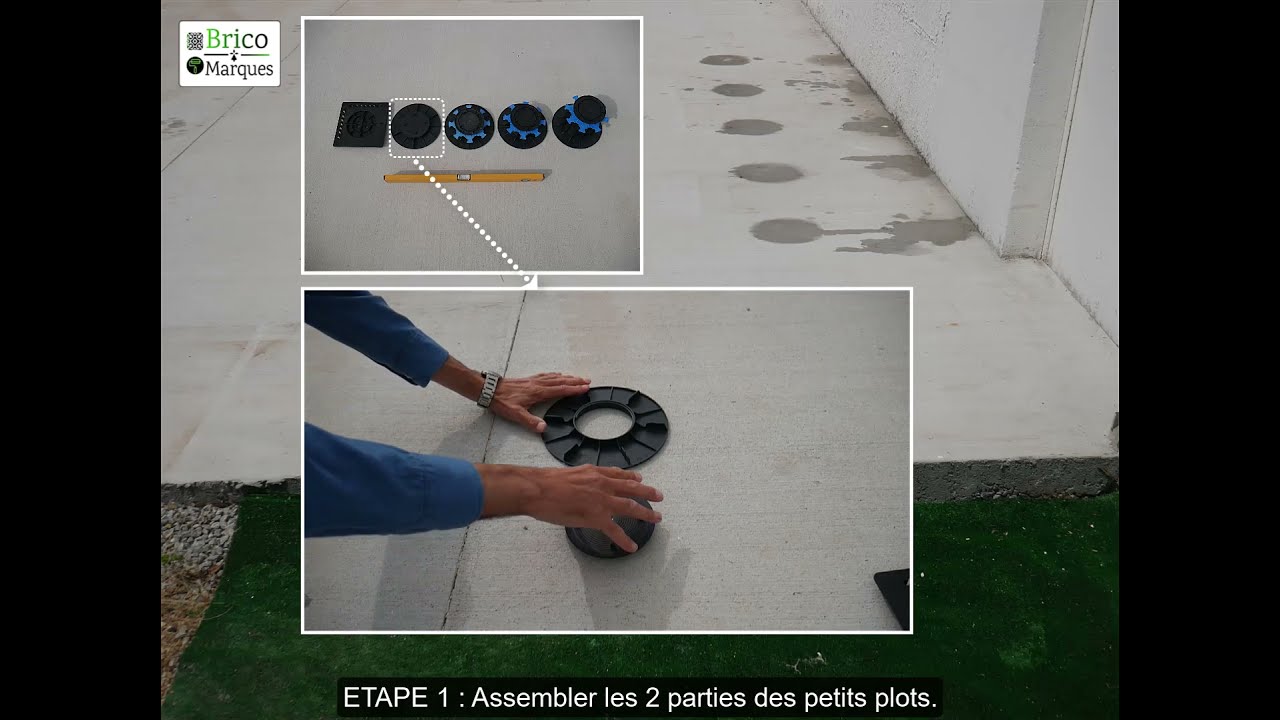 Comment poser des dalles sur PLOTS Jouplast? 👌