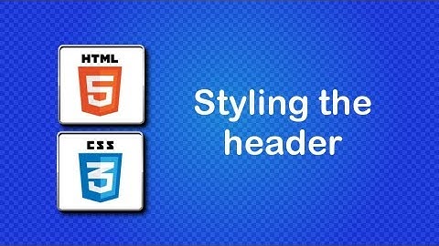 HTML5 and CSS3 Beginner Tutorial 38 - Creating the header layout
