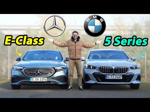 All New Mercedes E Class W214 Vs BMW 5 Series G60 Comparison REVIEW 