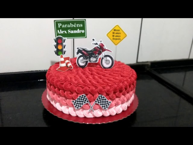 bolo de moto feminino