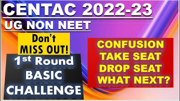 IMPORTANT UPDATE | CENTAC ROUND CLARIFICATION | EDIT COURSE PREFERENCE OPEN | ROUND 2 ARTS & SCIENCE