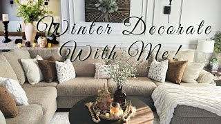 HAPPY NEW YEAR 2024|Winter Decorate With Me|Living Room & Dining Room