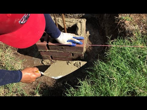 Video: ¿Cómo construir una cerca con pilares de ladrillo?