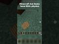 Minecraft But Items Have REAL Physics! #gumblduf #minecraft #gaming #shorts #mcpe