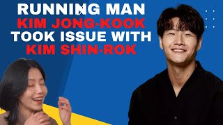 'Running Man' Kim Jong-kook took issue with actor Kim Shin-rok's choice of words.