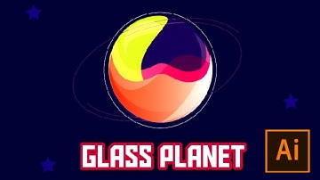 Glass Planet Vector Illustration – Adobe Illustrator Tutorial