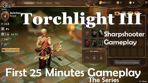 Torchlight 3 Ep.0 Sharpshooter - First 25 Minutes Gameplay - No Commentary Gameplay | Steam PC