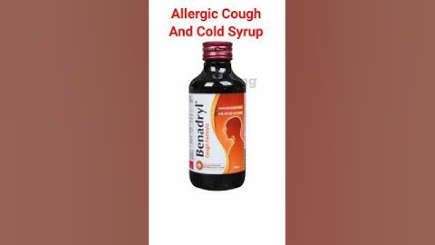 BENADRYL COUGH FORMULA BEST ALLERGIC COUGH SYRUP || #medicine #viral #health #medical #cough