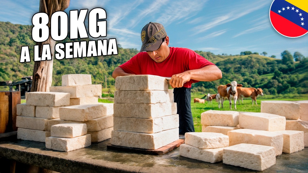 SOBREVIVE haciendo Queso en Venezuela 🐄 | 80kg por semana SIN AYUDA