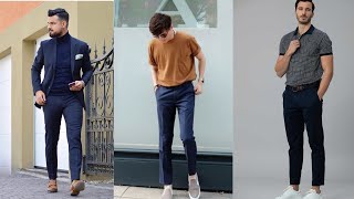 Smart Ways To Style Navy Blue Pants / Trousers /Fashionable Fellas