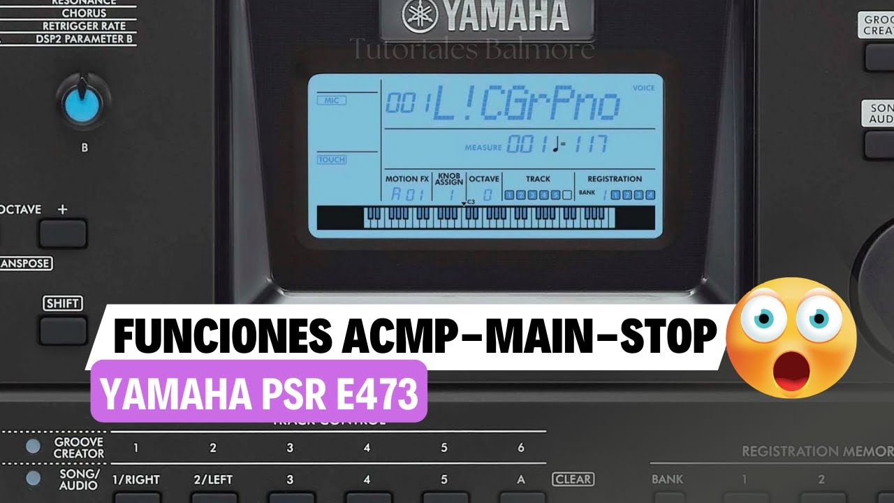 FUNCION ACMP START STOP EN YAMAHA PSR E473✅️