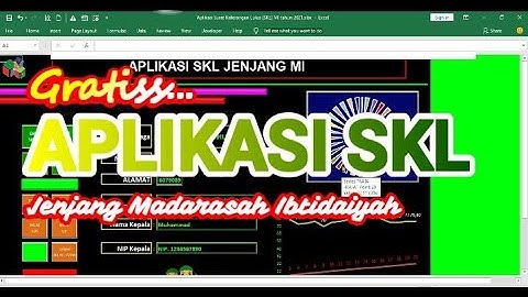 Aplikasi SKL  JENJANG MI