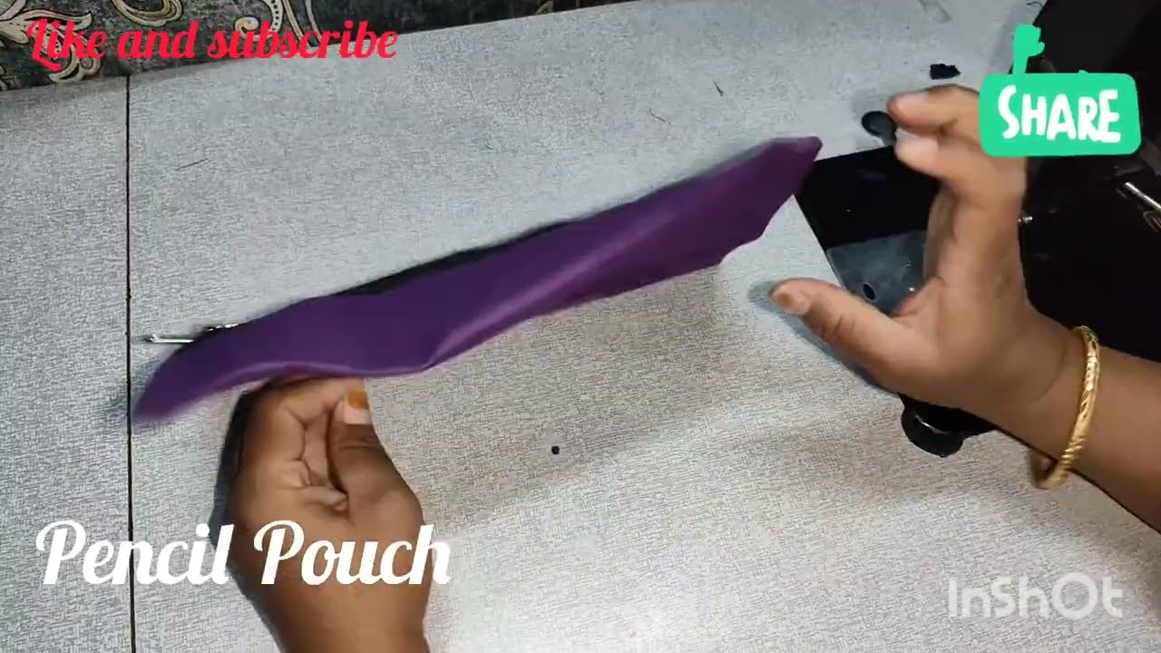 Pencil Pouch cutting and stitching 