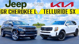 NEW RIVALS! - 2022 Kia Telluride vs. Jeep Grand Cherokee L: Comparison