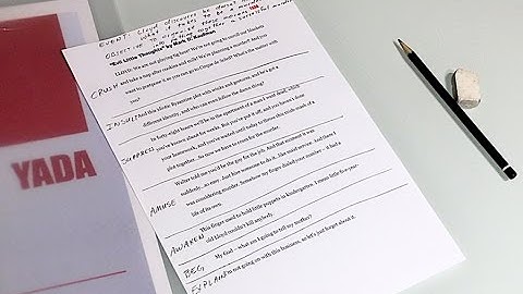 Scoring the monologue