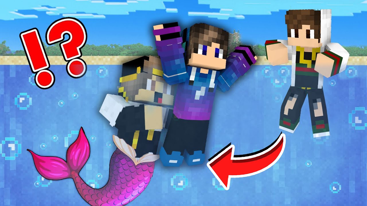 ماين كرافت ولكن انا واصدقائي ضائعون في وسط البحر مع حريات البحر ( انا واصدقائي تحولنا )🔥🔥