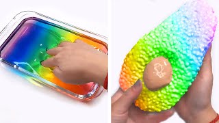 Triggers To Release Your Stress - Relaxing Rainbow Slime 2024