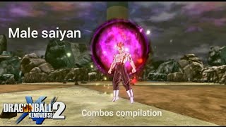 best Male saiyan combos in Dragon ball Xenoverse 2