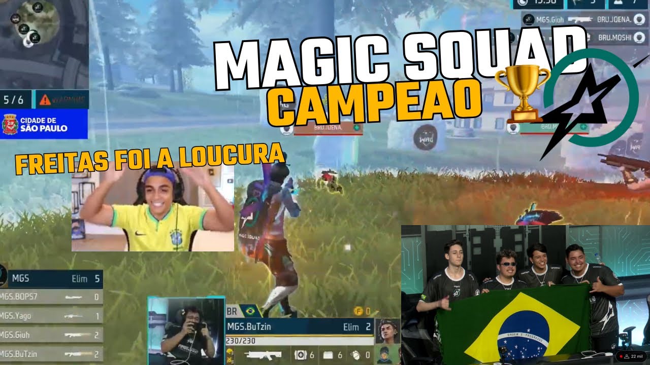 FREITAS REAGINDO A MAGIC SQUAD SENDO CAMPEÃO MUNDIAL NA TAILÂNDIA - YouTube