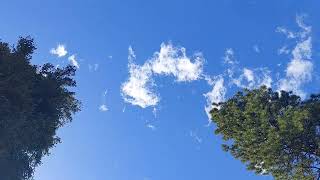Clouds Float By While Relaxing Piano Music Plays, Relax Fall Asleep
