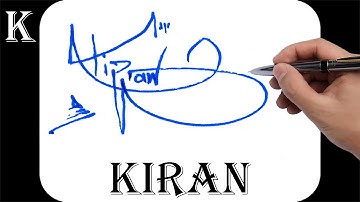 Kiran name signature design - K signature style - How to signature your name