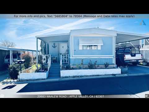 20683 Waalew Road, Apple Valley, CA home video tour