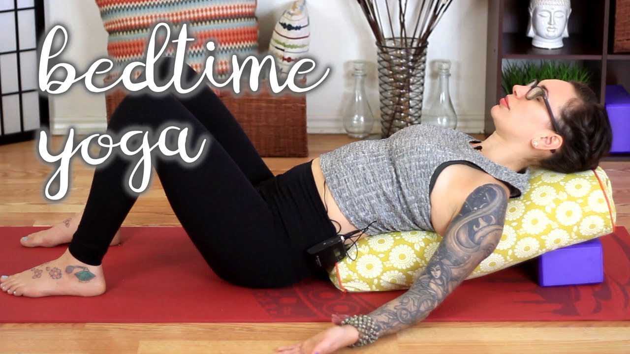 Yoga for Bedtime - Restorative and Relaxing Flow for Sleep - YouTube