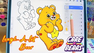Draw Laugh-a-Lot Bear | Color with me| Care Bears