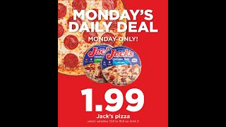 Hy-Vee Monday's Daily Deal Jack's Pizza $1.99 Sale 03-13-2023 ONLY Stock-up Prepping Groceries Food