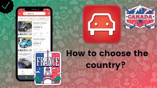 How to choose the country on Trovit Cars?