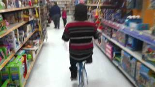Riding A Little Girls Bike In Walmart Part 1 (TKB)