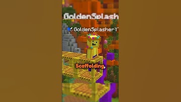 Scaffolding Is Secretly Minecraft
