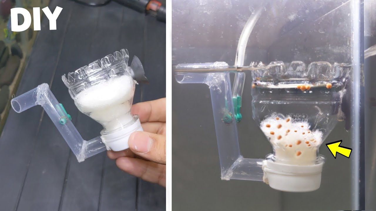 DIY Aquarium Surface Skimmer  How to make an aquarium filter (0