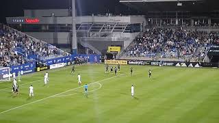 Rudy Camacho of CF Montreal (Impact) scores vs. Atlanta United 8/4/21