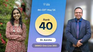 INI-CET May 2026 Rank 40 - Dr. Aarcha |Topper Interview with Dr. Thameem Saif | DBMCI One